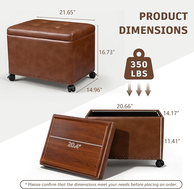 Caramel Brown With Wheels