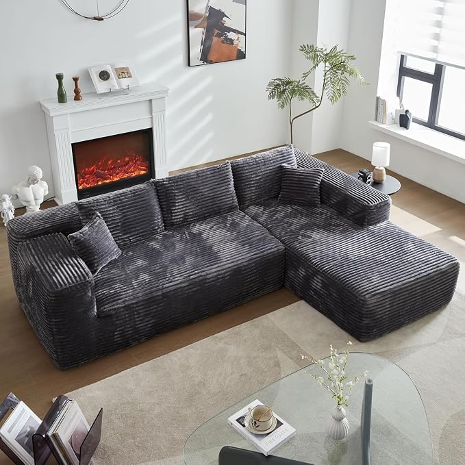 Gray,plush Corduroy