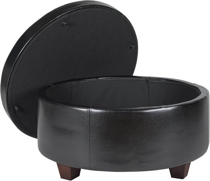 Black Faux Leather