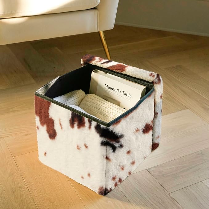 Cowhide Brown/White