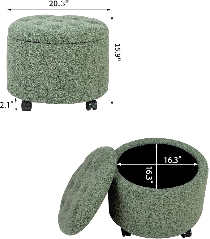 Green Teddy With Wheels
