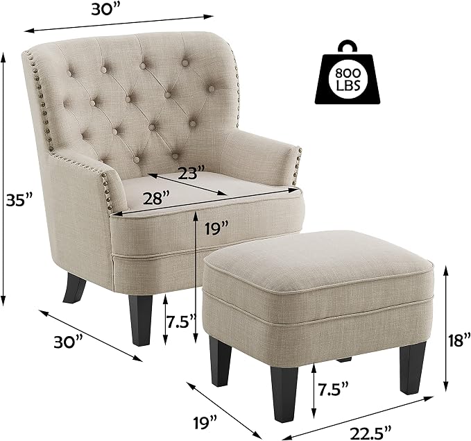 Polyester Sand With Ottoman