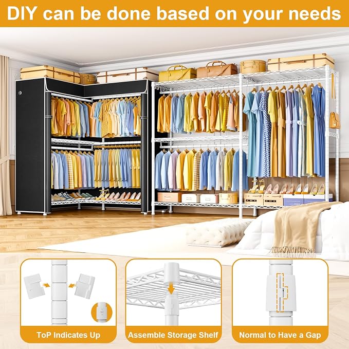 White Rack with Black Cover