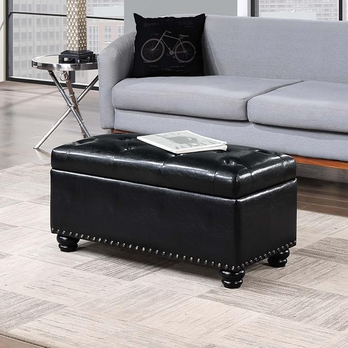 Black Faux Leather