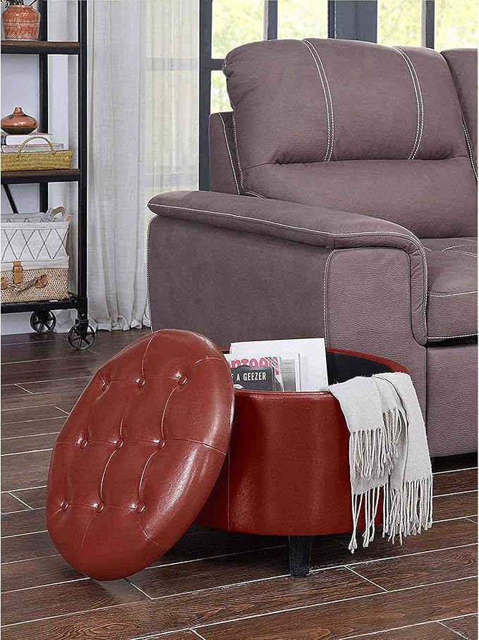 Burgundy Faux Leather