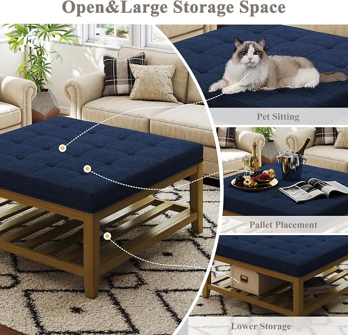 Navy Blue Coffee Table
