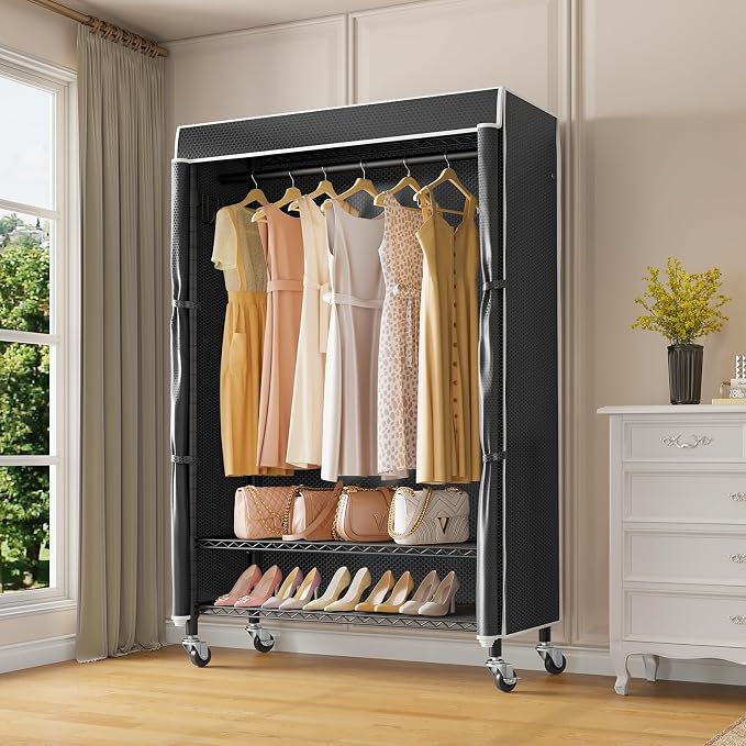 ‎Black Rack with Black Cover
