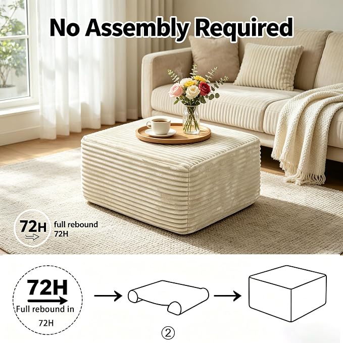 Beige + Plush+spring + Foam