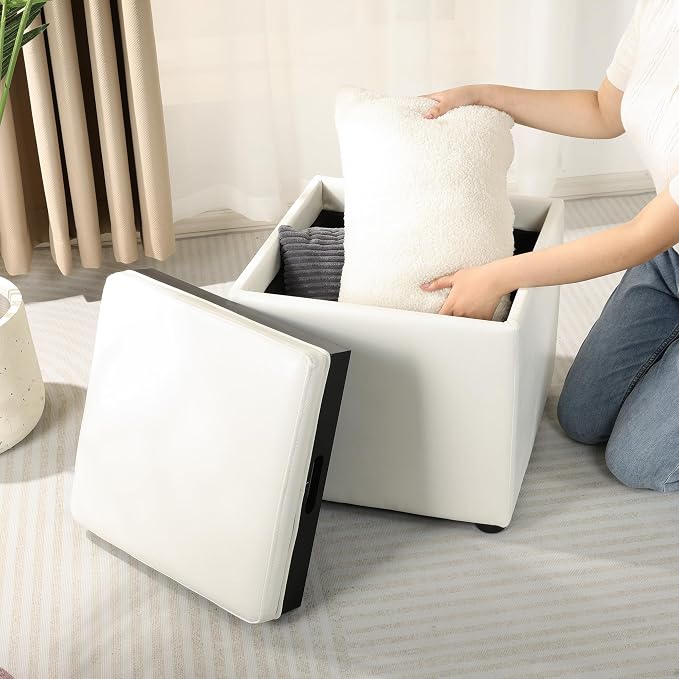 White Leather With Tray