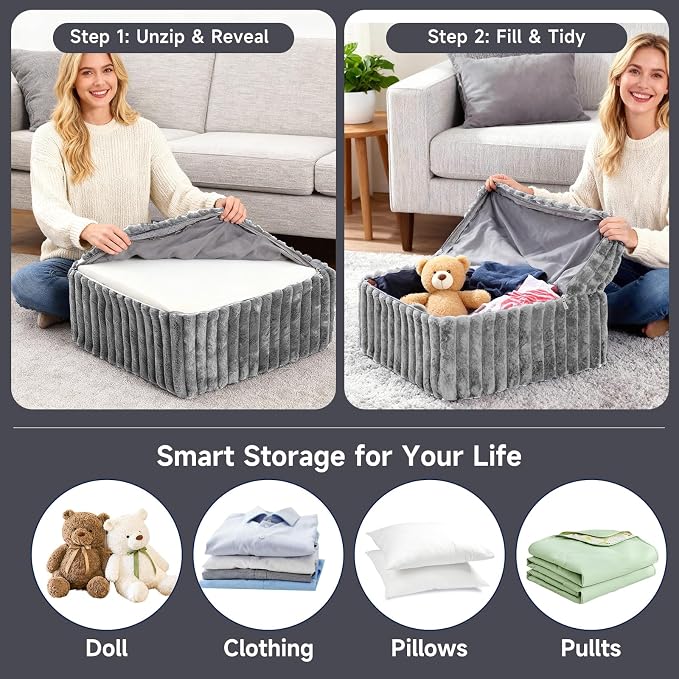 Striped Square Grey