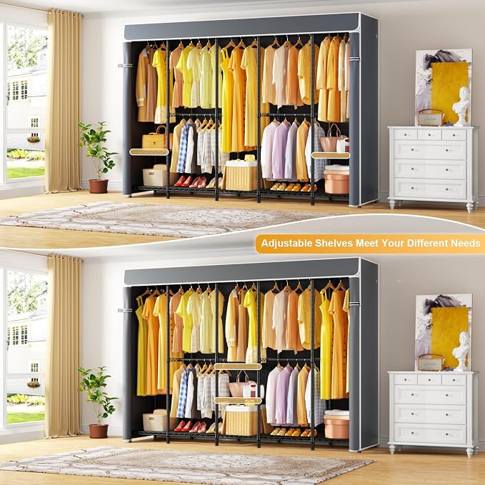 Black Rack with Gray Cover