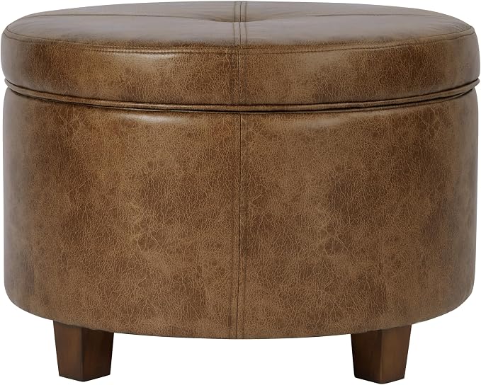 Distressed Brown Faux Leather