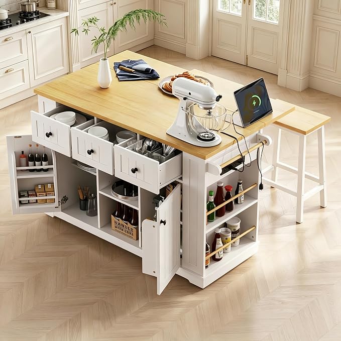 White(with 2 Bar Stools)
