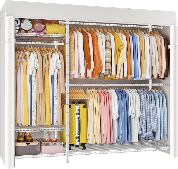 White Rack With White Cover