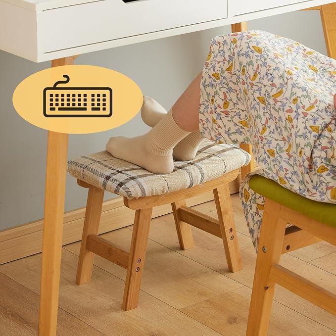 Natural Legs - Stripes Stool Surface