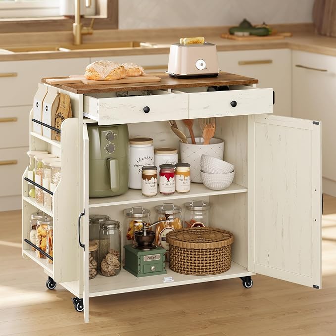 Rustic White + Honey Brown