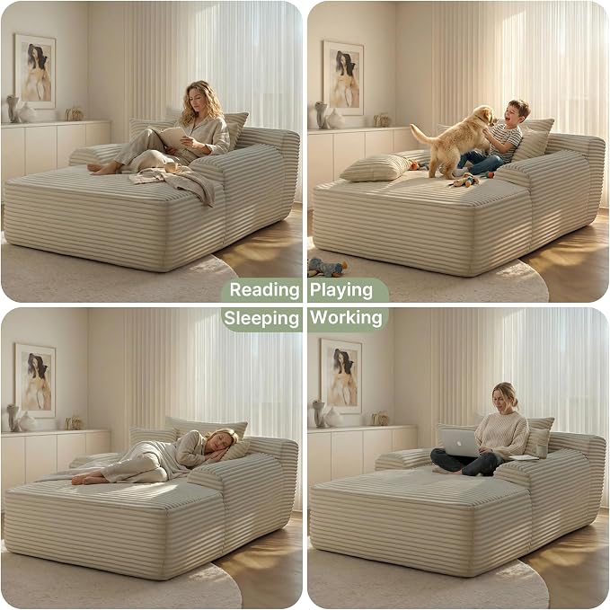 Beige Plush Corduroy