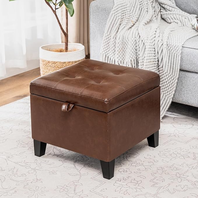 Style2 Faux Leather Coffee