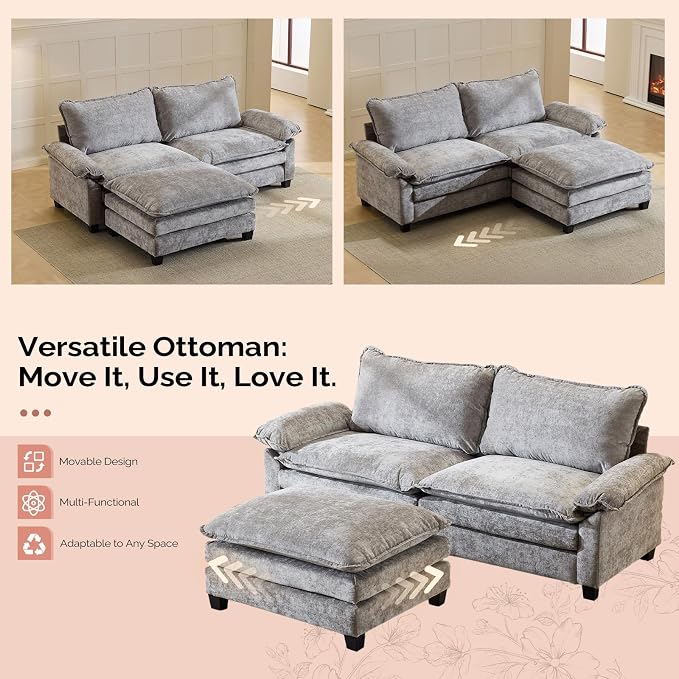 Chenille Light Grey