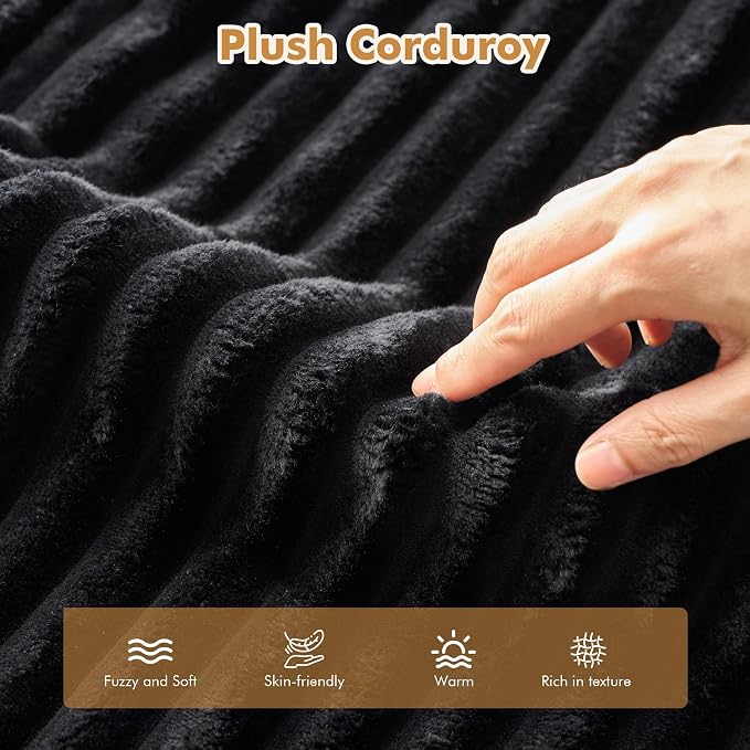 Black,plush Corduroy