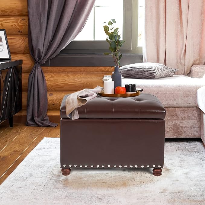 Dark Brown With Button