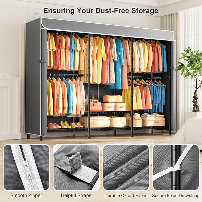 Black Rack With Grey Cover