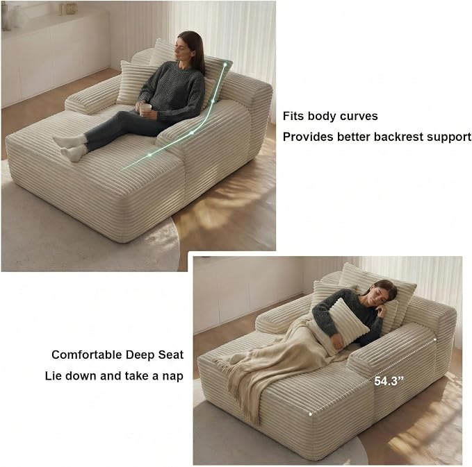 Beige Plush Corduroy