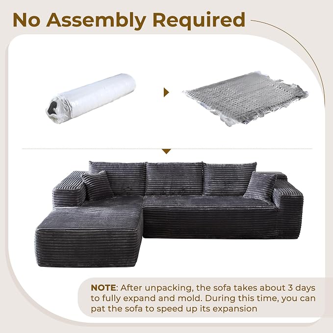 Gray,plush Corduroy