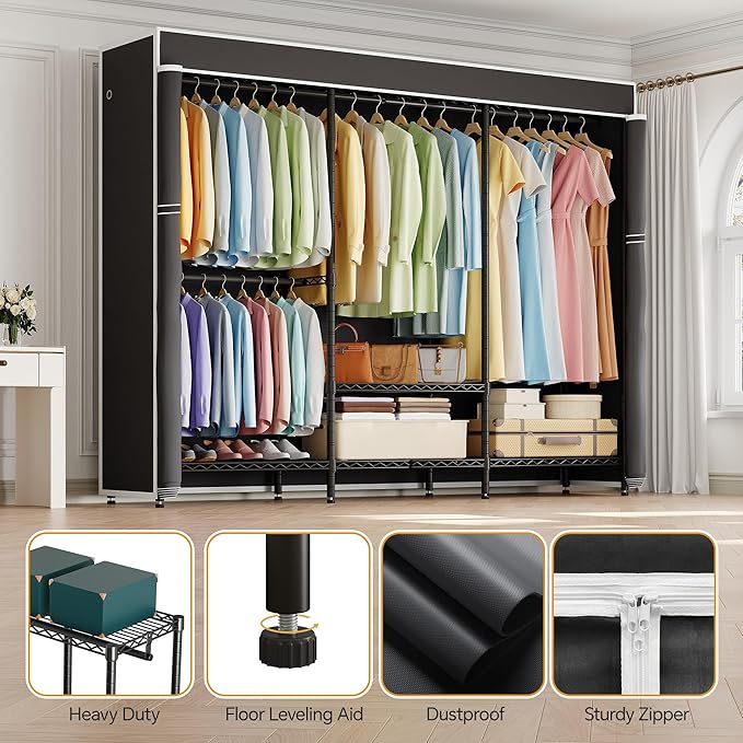 Black Rack with Black Cover