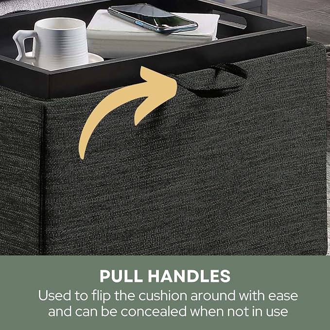 Dark Charcoal Gray Fabric