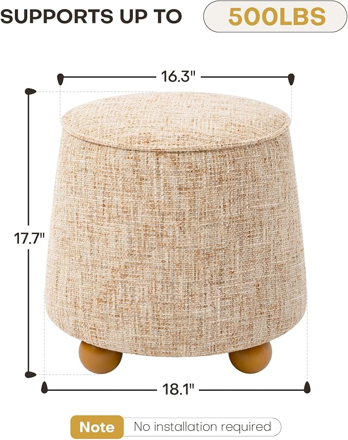 Tapered Round - Beige