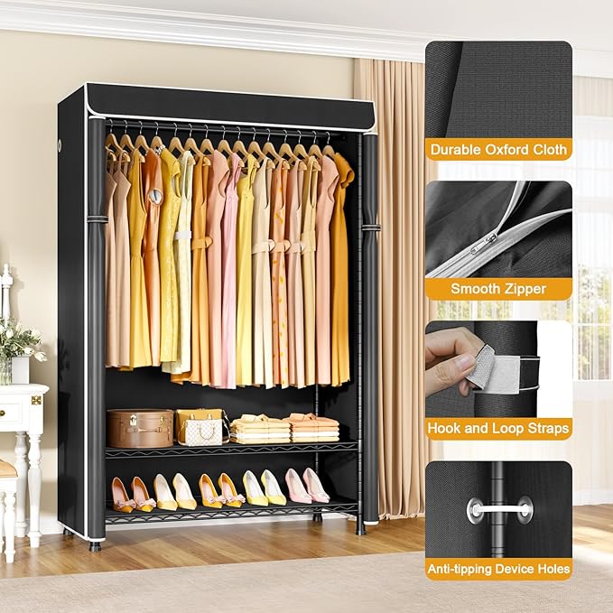 Black Rack with Black Cover