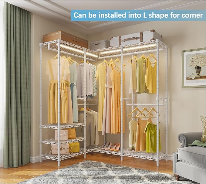 White Rack with Warm White Light