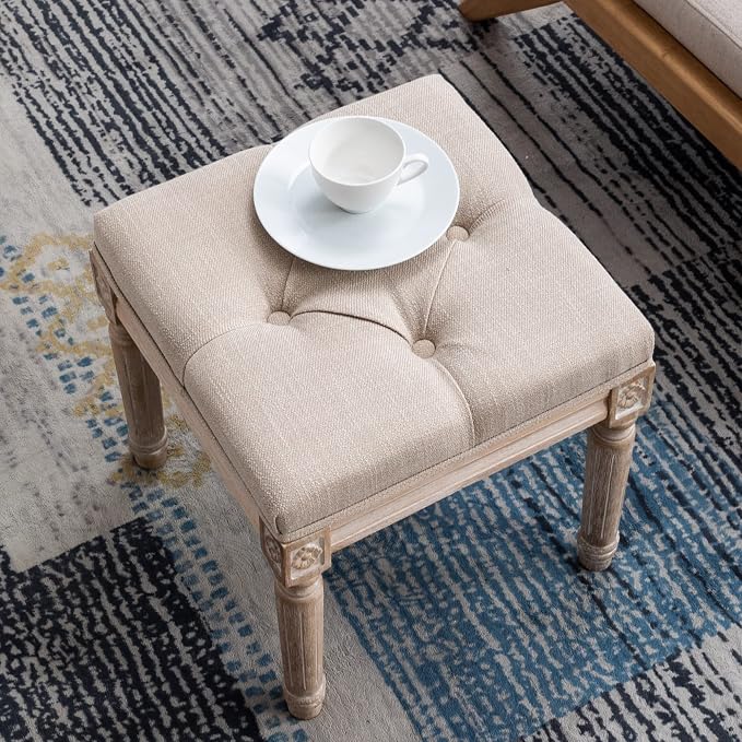 D- Small Stool; Beige