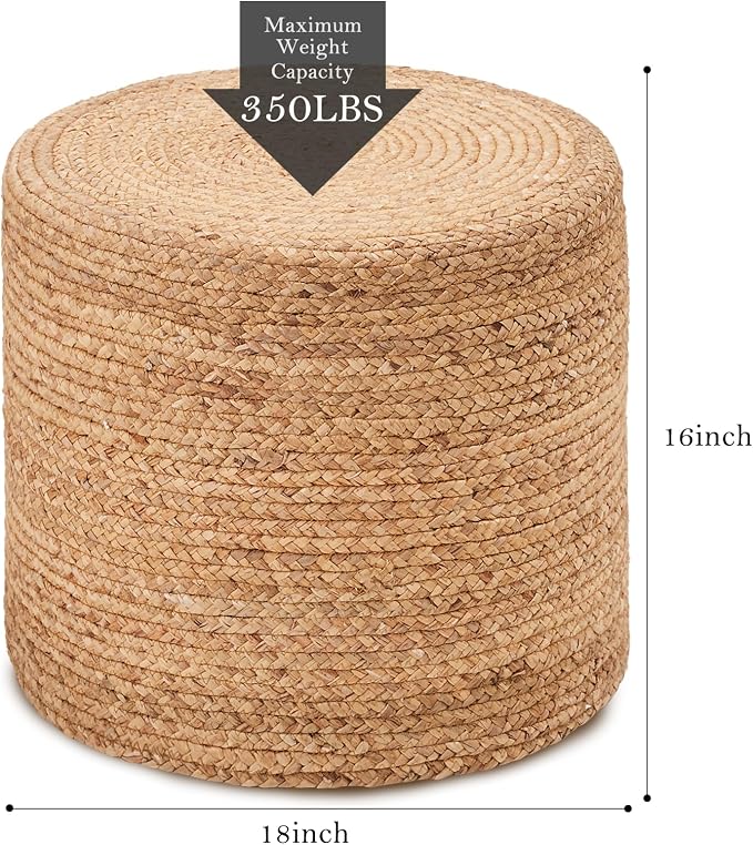 18inch Natural Water Hyacinth Braid