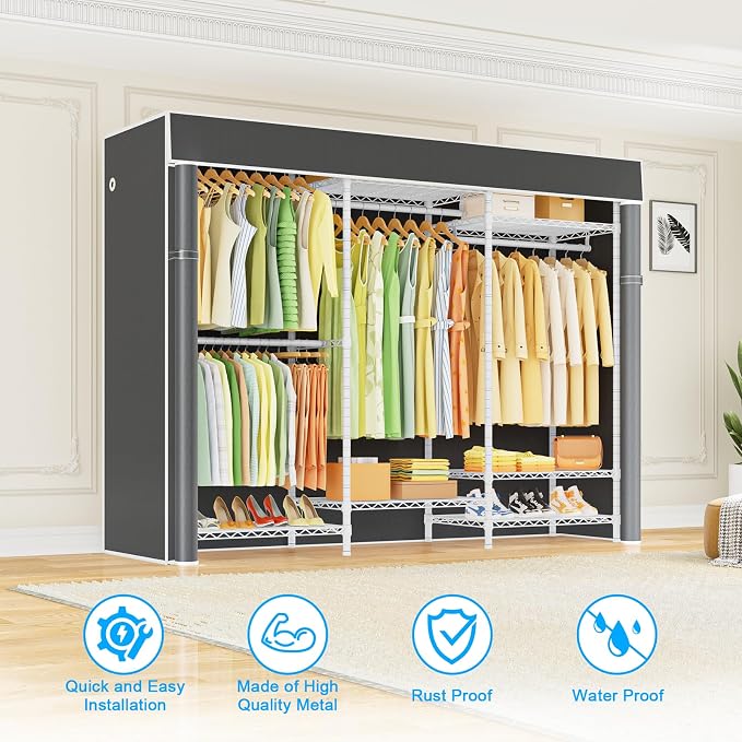 White Rack with Grey Cover