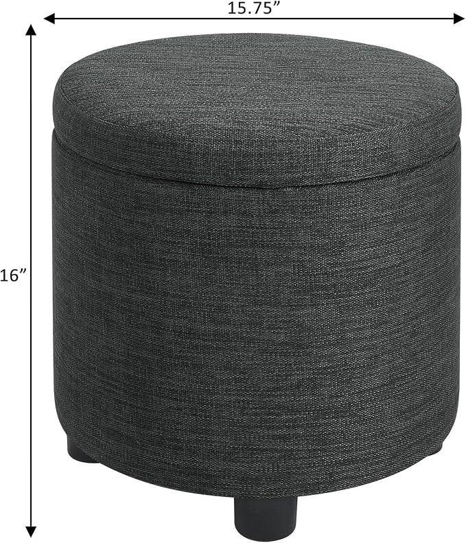 Dark Charcoal Gray Fabric