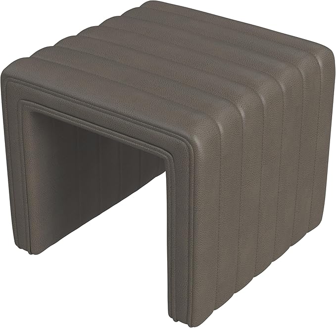 Pewter Gray Faux Leather