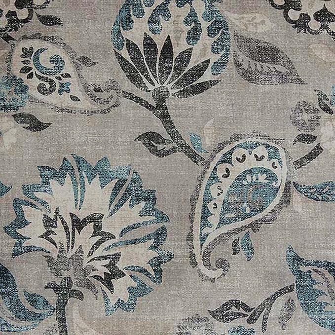 Gray Flora Fabric