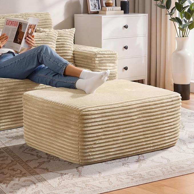 Beige (Plush Corduroy Fabric)