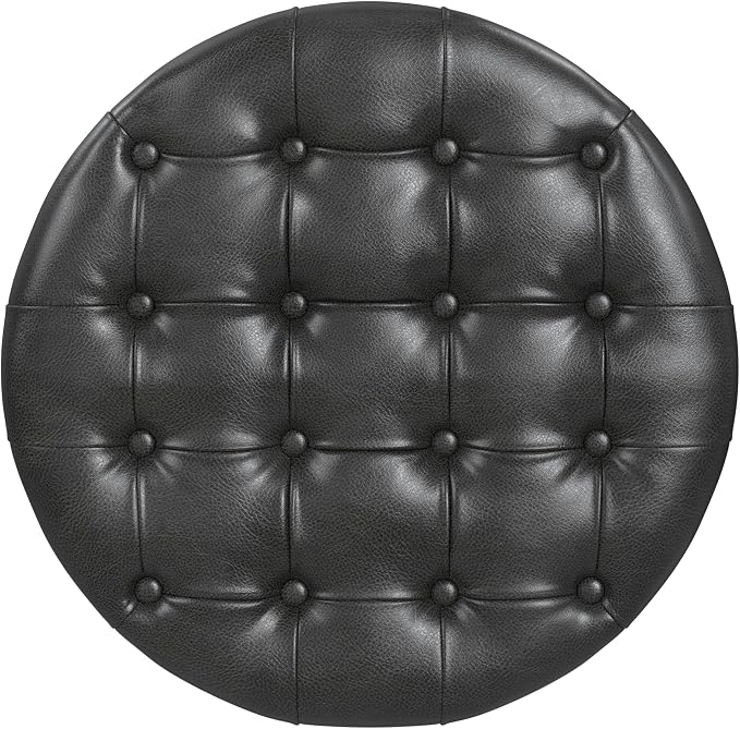 Black Faux Leather