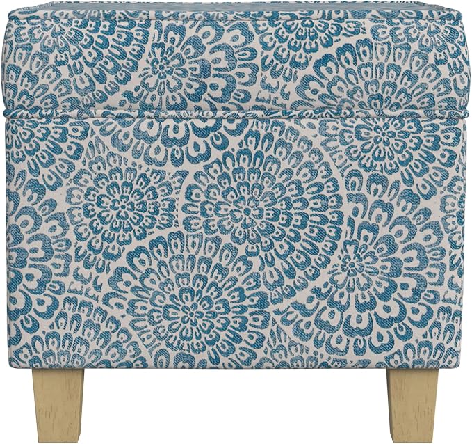 Blue and Cream Modern Floral