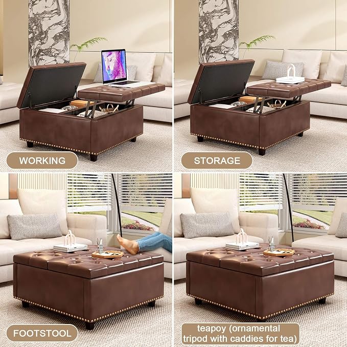 Brown Faux Leather