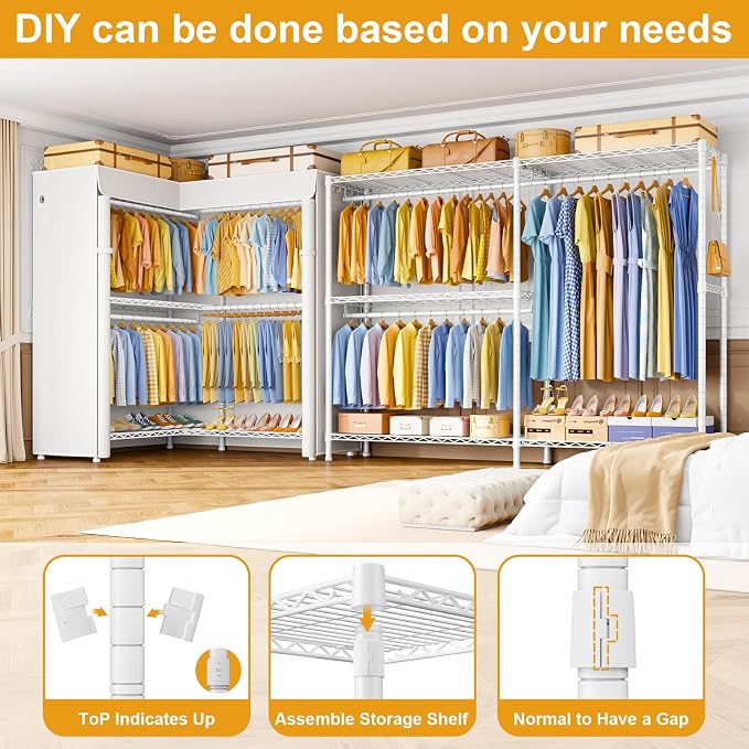 White Rack with White Cover