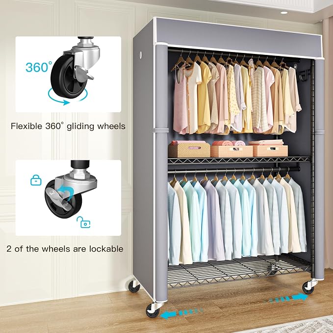 Black Rack with Grey Cover