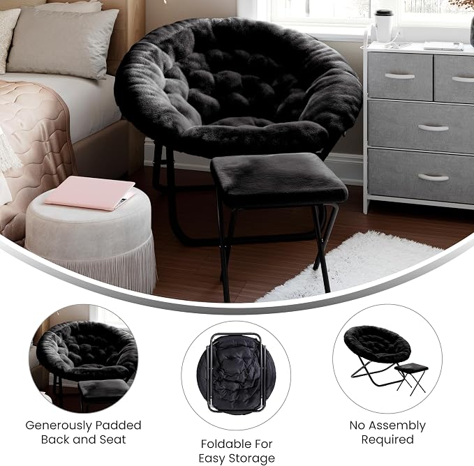Black Fabric/Black Frame