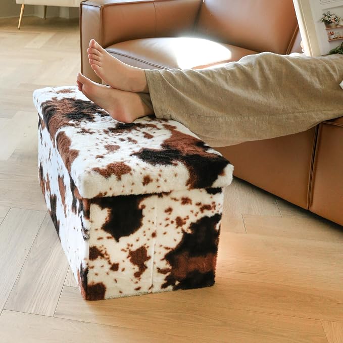 Cowhide Brown/White