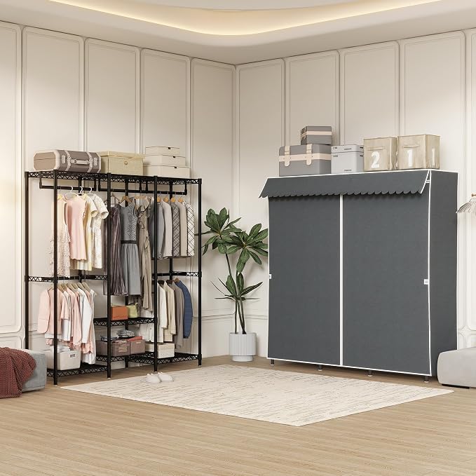 Black Rack With Grey Cover