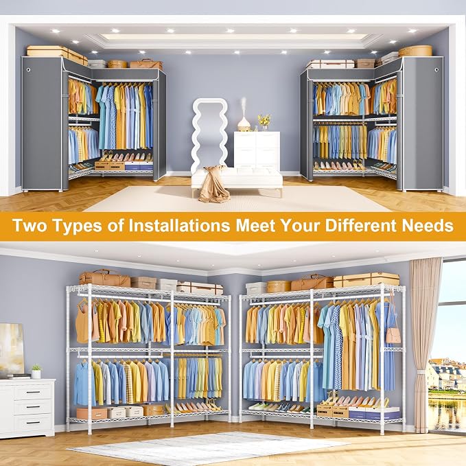 White Rack with Grey Cover