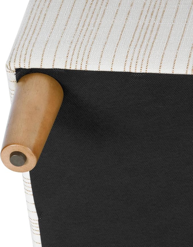 Cream Marigold Pinstripe Fabric